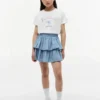 T-shirt med strass och Tommy-logotyp för barn