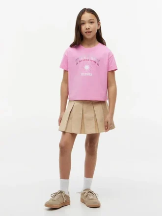 T-shirt med strass och Tommy-logotyp för barn