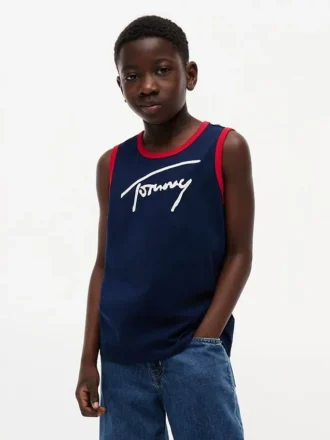 T-shirt med Tommy-logotyp för barn