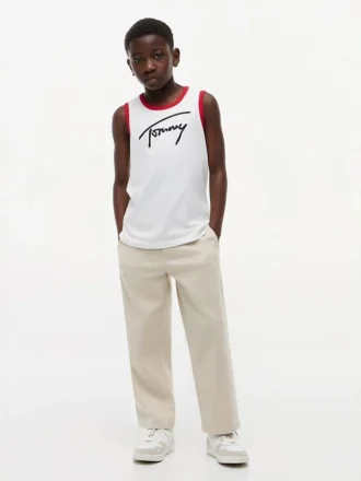 T-shirt med Tommy-logotyp för barn
