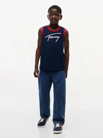 T-shirt med Tommy-logotyp för barn