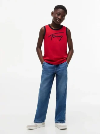 T-shirt med Tommy-logotyp för barn