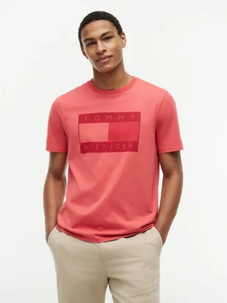 T-shirt med ton-i-ton-flagga