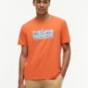 T-shirt med tropiskt blommönster