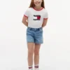 T-shirt med vågigt flaggmönster för barn