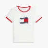 T-shirt med vågigt flaggmönster för barn