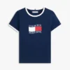 T-shirt med vågigt flaggmönster för barn T-shirt med vågigt flaggmönster för barn