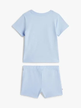 T-shirt- och shorts-set med flagglogo för Baby