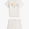 T-shirt- och Shorts-set med Tommy-logotyp för Baby