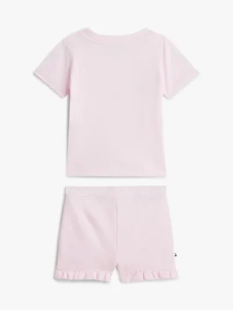 T-shirt- och Shorts-set med Tommy-logotyp för Baby