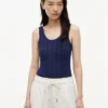 Tanktop i blandad stickning Tanktop i blandad stickning