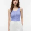 Tanktop i blandad stickning Tanktop i blandad stickning