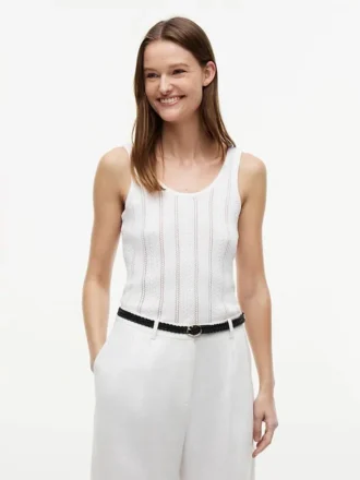 Tanktop i blandad stickning