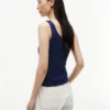Tanktop i blandad stickning Tanktop i blandad stickning