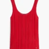 Tanktop i blandad stickning