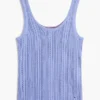 Tanktop i blandad stickning Tanktop i blandad stickning