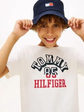 Tommy Arch-T-shirt med logotyp för barn