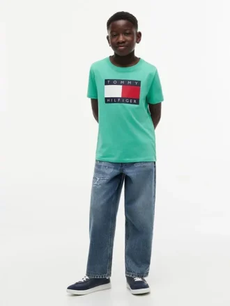Tommy Flag Logo T-shirt för barn