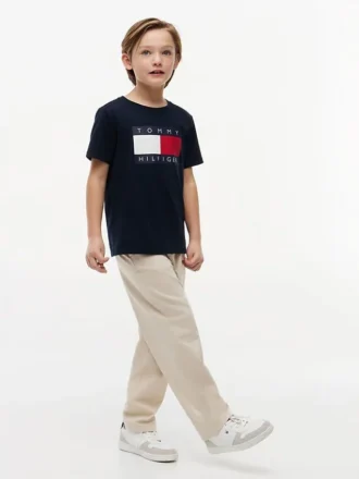 Tommy Flag Logo T-shirt för barn