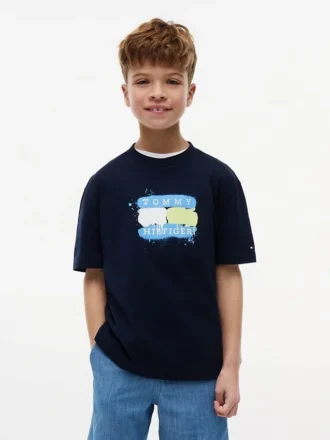 Tommy Graffiti Logo T-shirt för barn