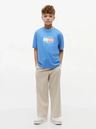 Tommy Graffiti Logo T-shirt för barn