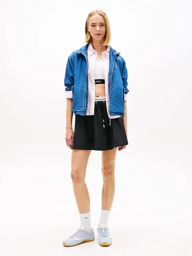 Tommy Jeans Chambray-jacka med dragkedja Tommy Jeans Chambray-jacka med dragkedja
