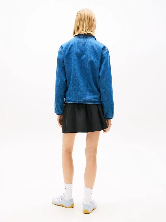 Tommy Jeans Chambray-jacka med dragkedja Tommy Jeans Chambray-jacka med dragkedja