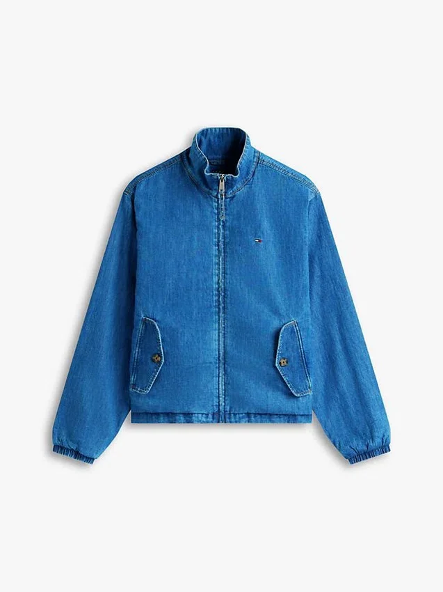 Tommy Jeans Chambray-jacka med dragkedja Tommy Jeans Chambray-jacka med dragkedja