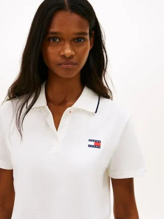 Tommy Jeans Cropped Boxy Fit Polo