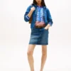 Tommy Jeans högmidjad minikjol i denim