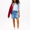 Tommy Jeans högmidjad minikjol i denim