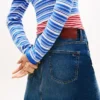 Tommy Jeans högmidjad minikjol i denim