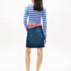 Tommy Jeans högmidjad minikjol i denim