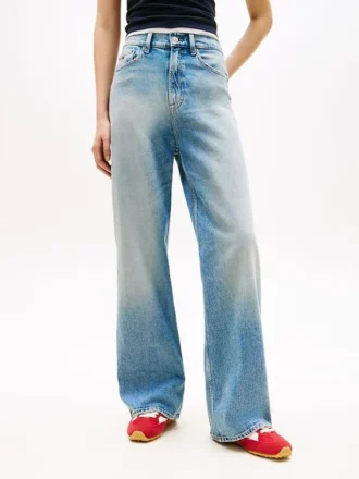 Tommy Jeans högmidjade jeans med vida ben