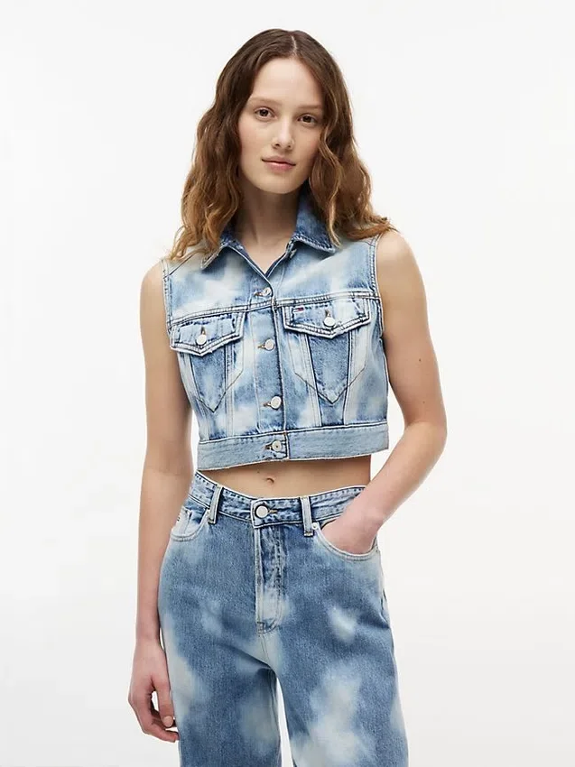 Tommy Jeans kort denimväst Tommy Jeans kort denimväst