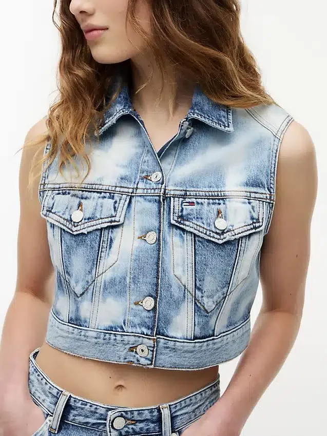 Tommy Jeans kort denimväst Tommy Jeans kort denimväst