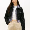 Tommy Jeans kort jeansjacka med dragkedja Tommy Jeans kort jeansjacka med dragkedja