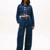 Tommy Jeans kort jeansjacka med dragkedja Tommy Jeans kort jeansjacka med dragkedja
