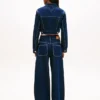 Tommy Jeans kort jeansjacka med dragkedja Tommy Jeans kort jeansjacka med dragkedja