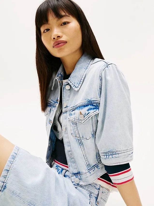 Tommy Jeans kortärmad jeansjacka Tommy Jeans kortärmad jeansjacka