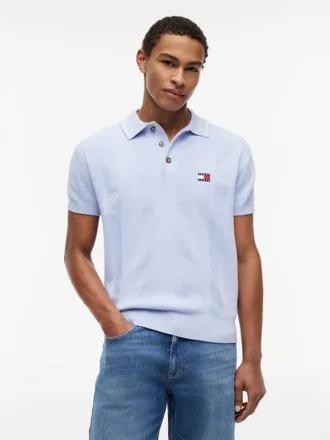 Tommy Jeans kortärmad tröja i polostil