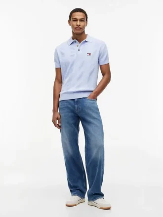 Tommy Jeans kortärmad tröja i polostil