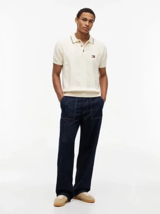 Tommy Jeans kortärmad tröja i polostil Tommy Jeans kortärmad tröja i polostil