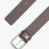 Tommy Jeans läderbälte med emaljmärke Tommy Jeans läderbälte med emaljmärke