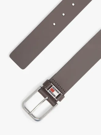 Tommy Jeans läderbälte med emaljmärke Tommy Jeans läderbälte med emaljmärke