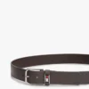 Tommy Jeans läderbälte med emaljmärke Tommy Jeans läderbälte med emaljmärke