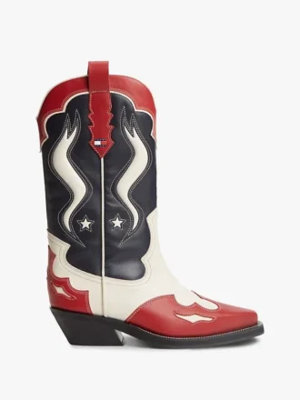 Tommy Jeans lädercowboystövlar