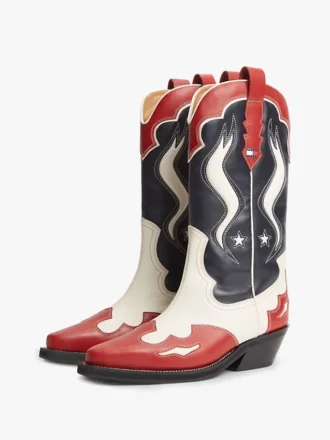 Tommy Jeans lädercowboystövlar