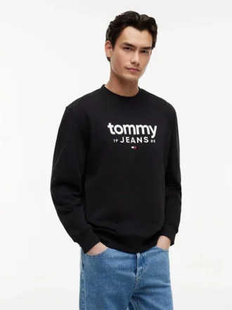 Tommy Jeans Logo Sueded Sweatshirt