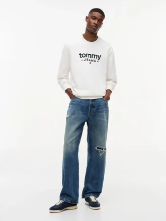 Tommy Jeans Logo Sueded Sweatshirt